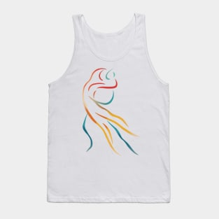 Two Dancers abstract art print Tank Top